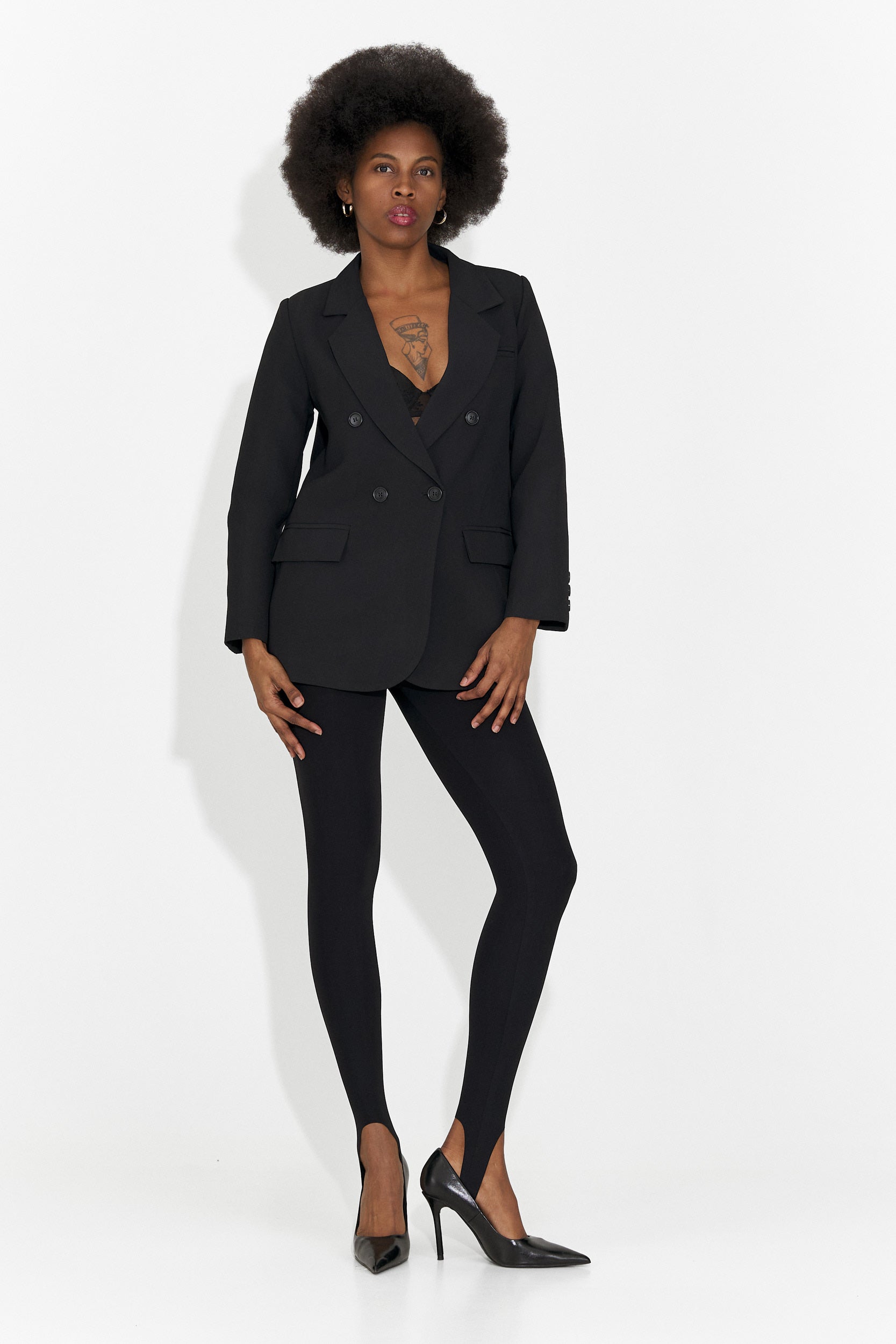 Elegancki Czarny Żakiet Damski Andrei Bogas