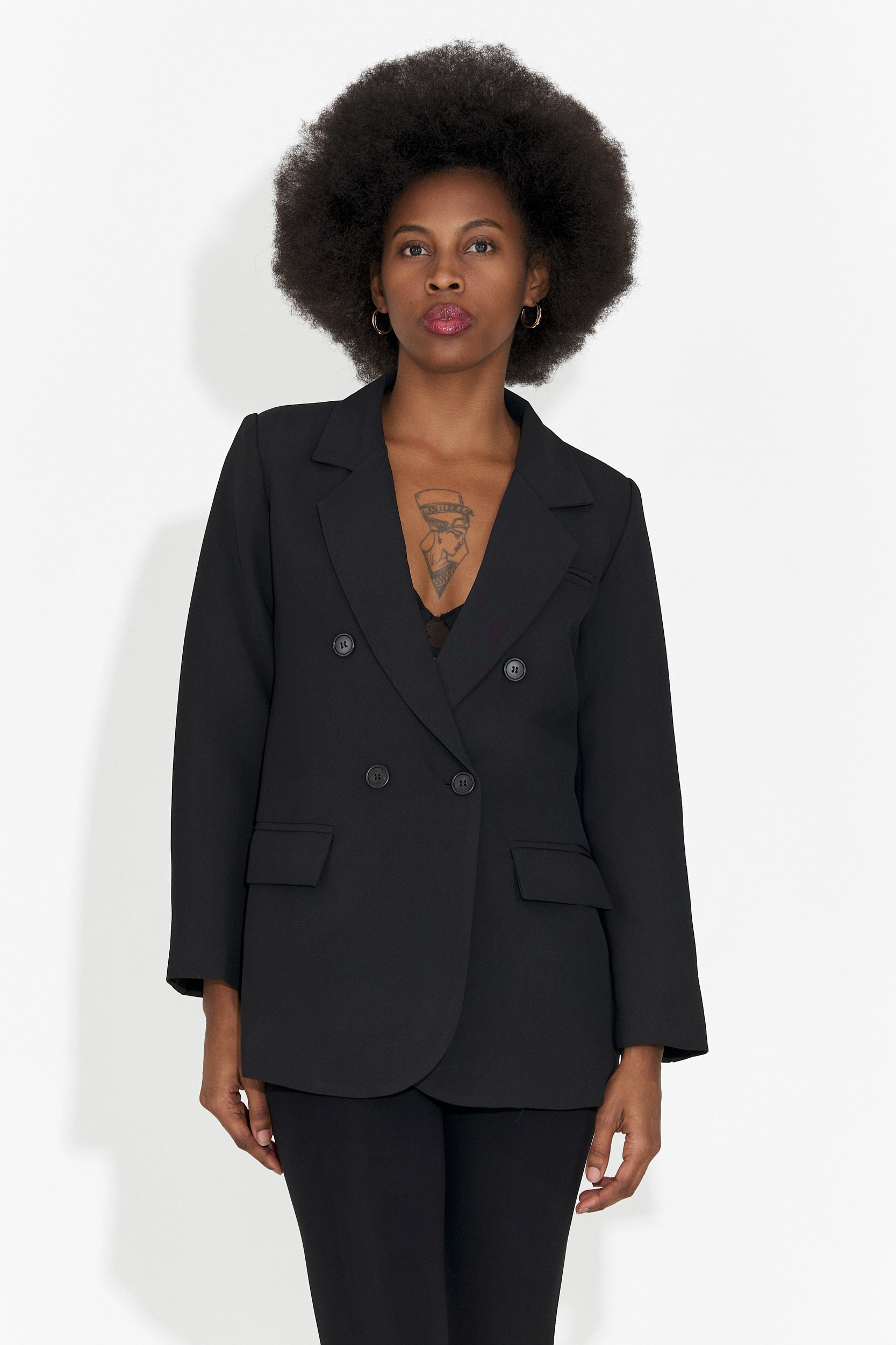 Elegancki Czarny Żakiet Damski Andrei Bogas