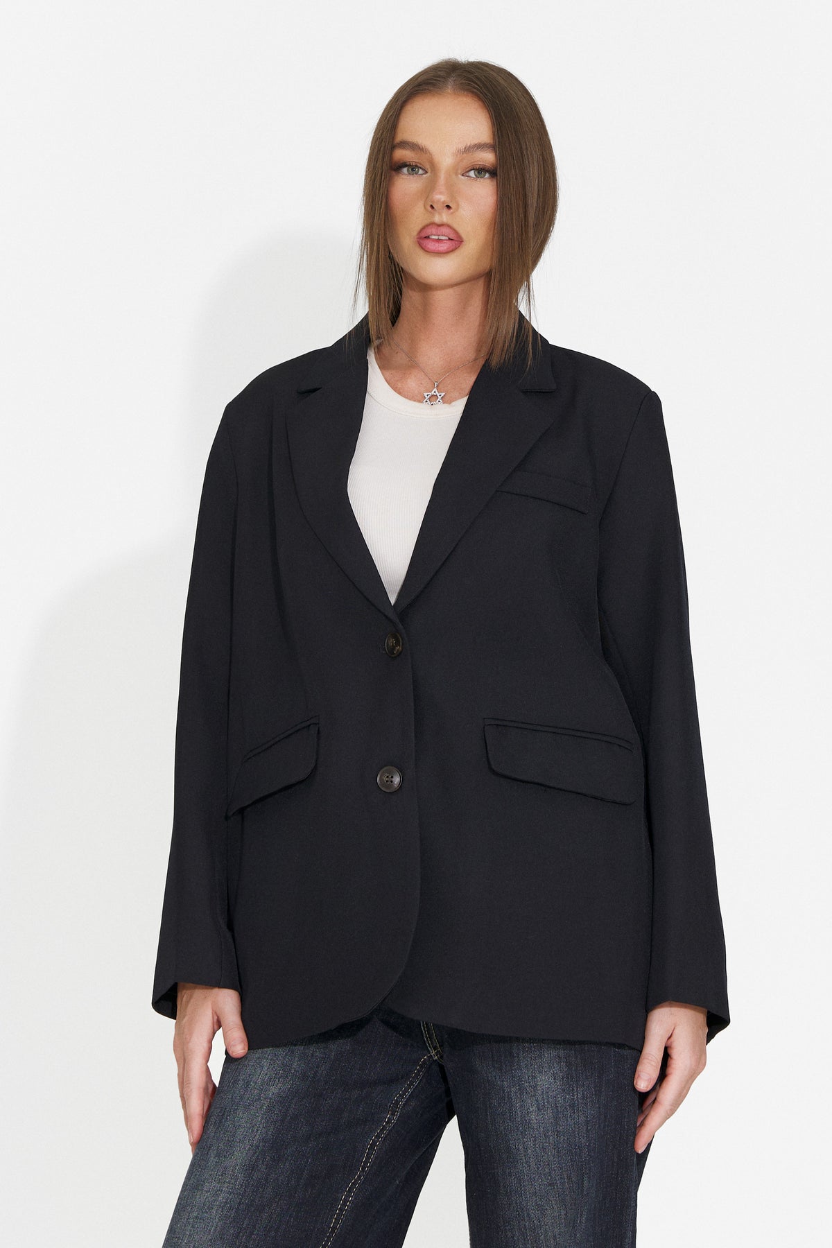 Sacou elegant bleumarin Ceramiyra Bogas