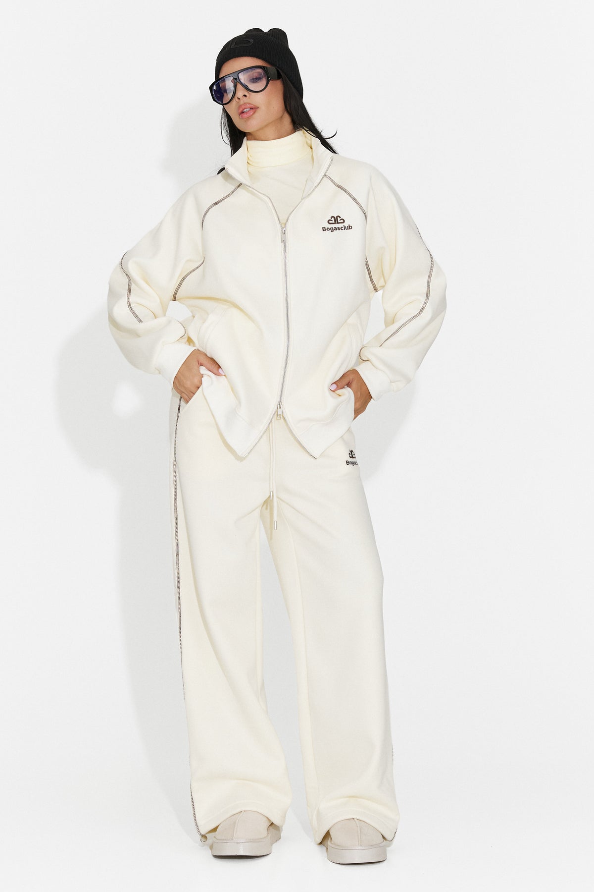 Trening casual crem Brisioena Bogas