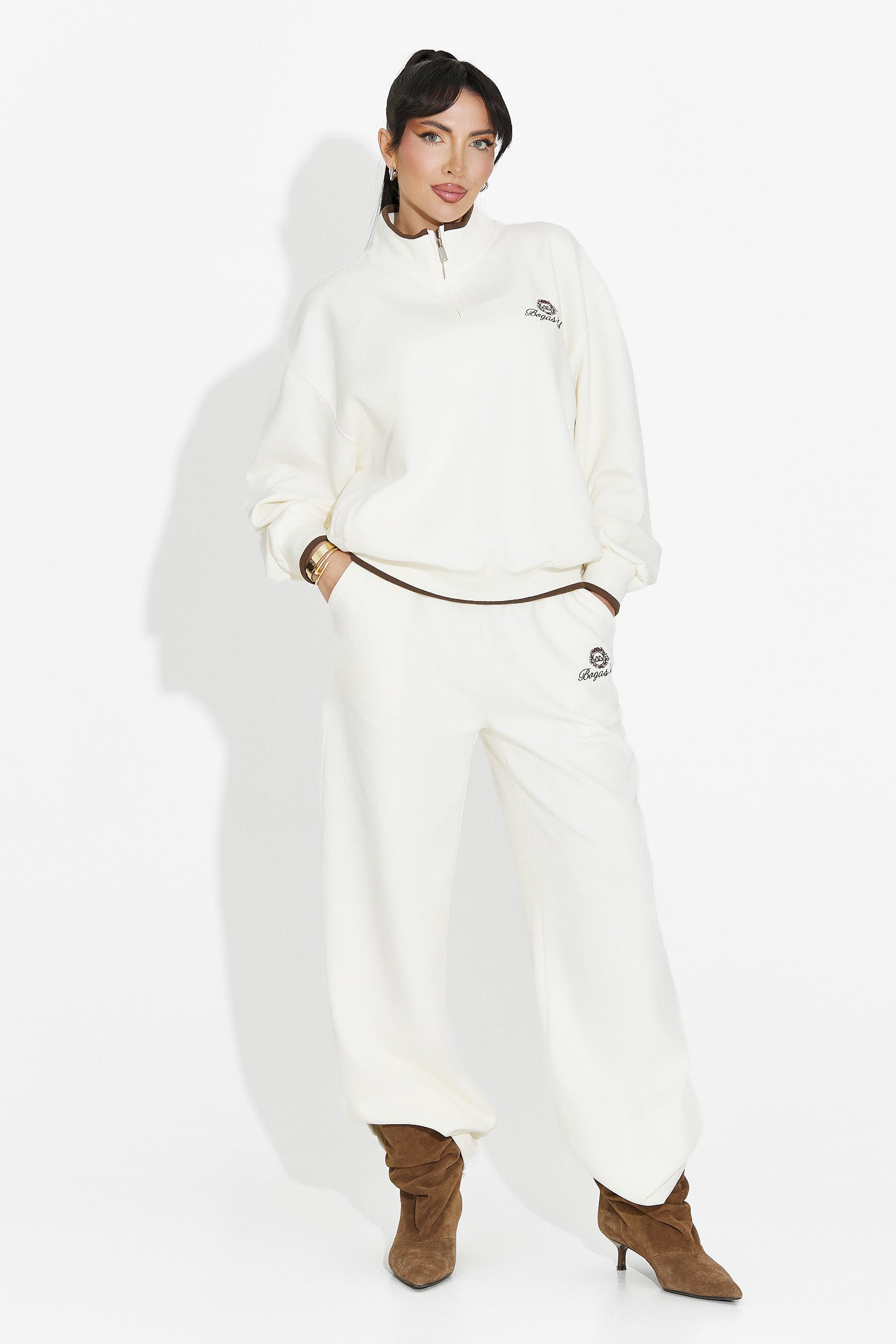 Casual Beige Damskie Treningi Vilmy Bogas