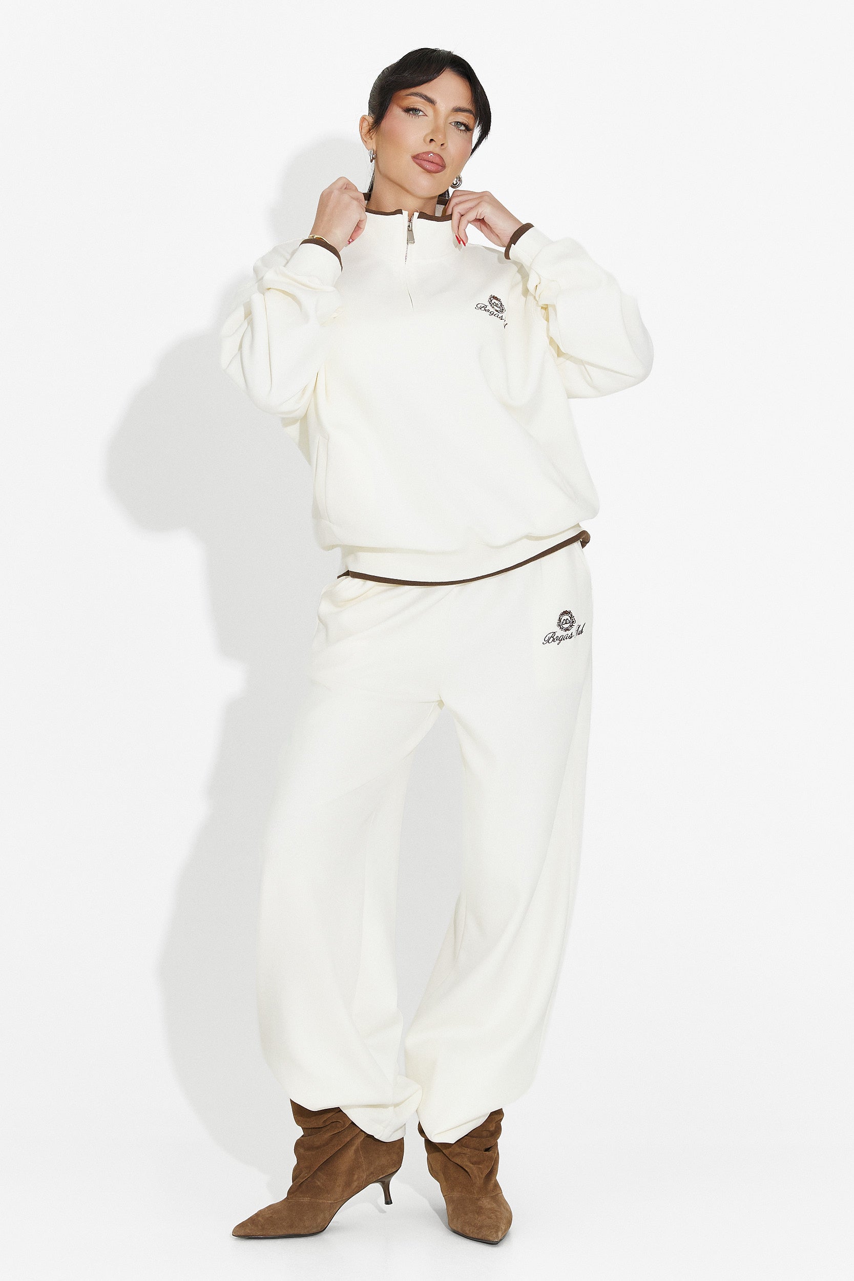 Casual Beige Damskie Treningi Vilmy Bogas