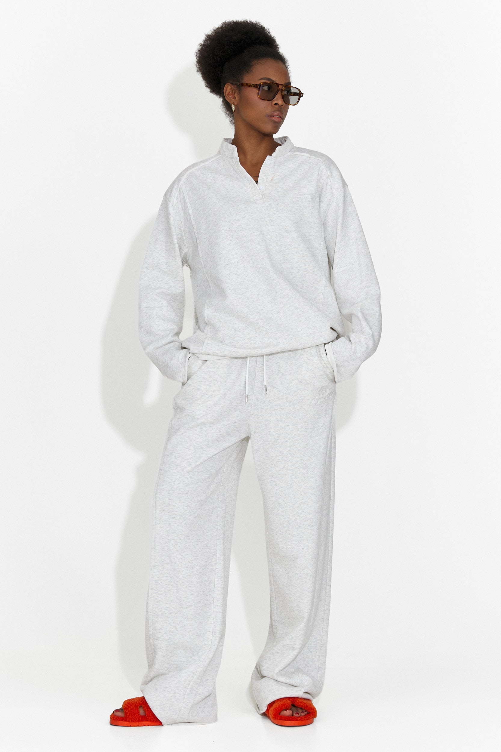 Geomelia Bogas Damski Dres Treningowy w Kolorze Szarym Casual