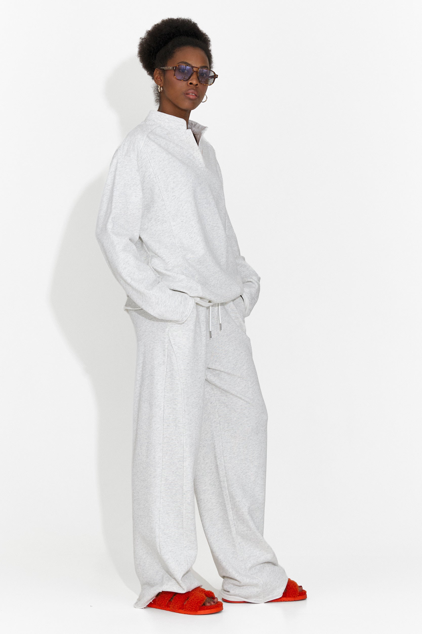 Geomelia Bogas Damski Dres Treningowy w Kolorze Szarym Casual