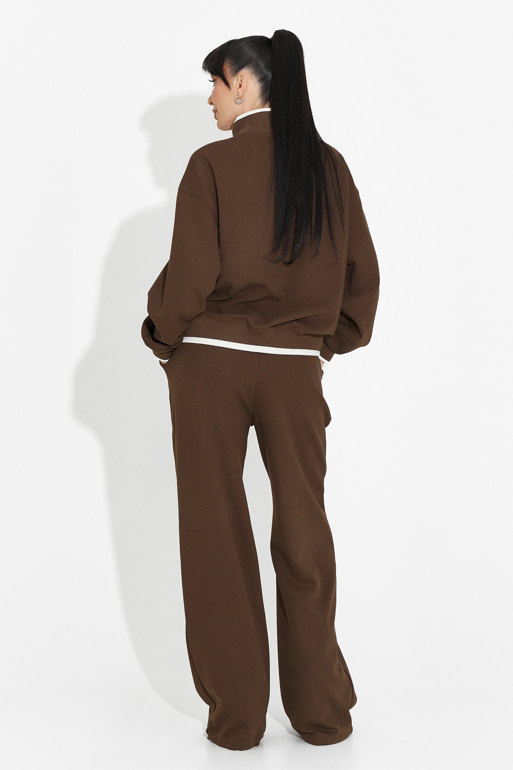 Vilma Bogas Casual Brązowe Damskie Ubrania Treningowe