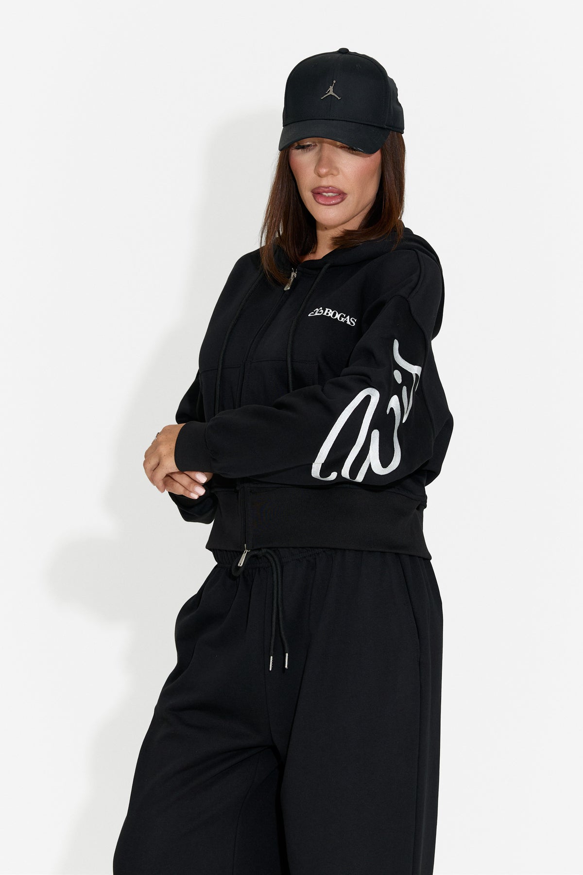 Damski dres casualowy czarny Jaliraeria Bogas