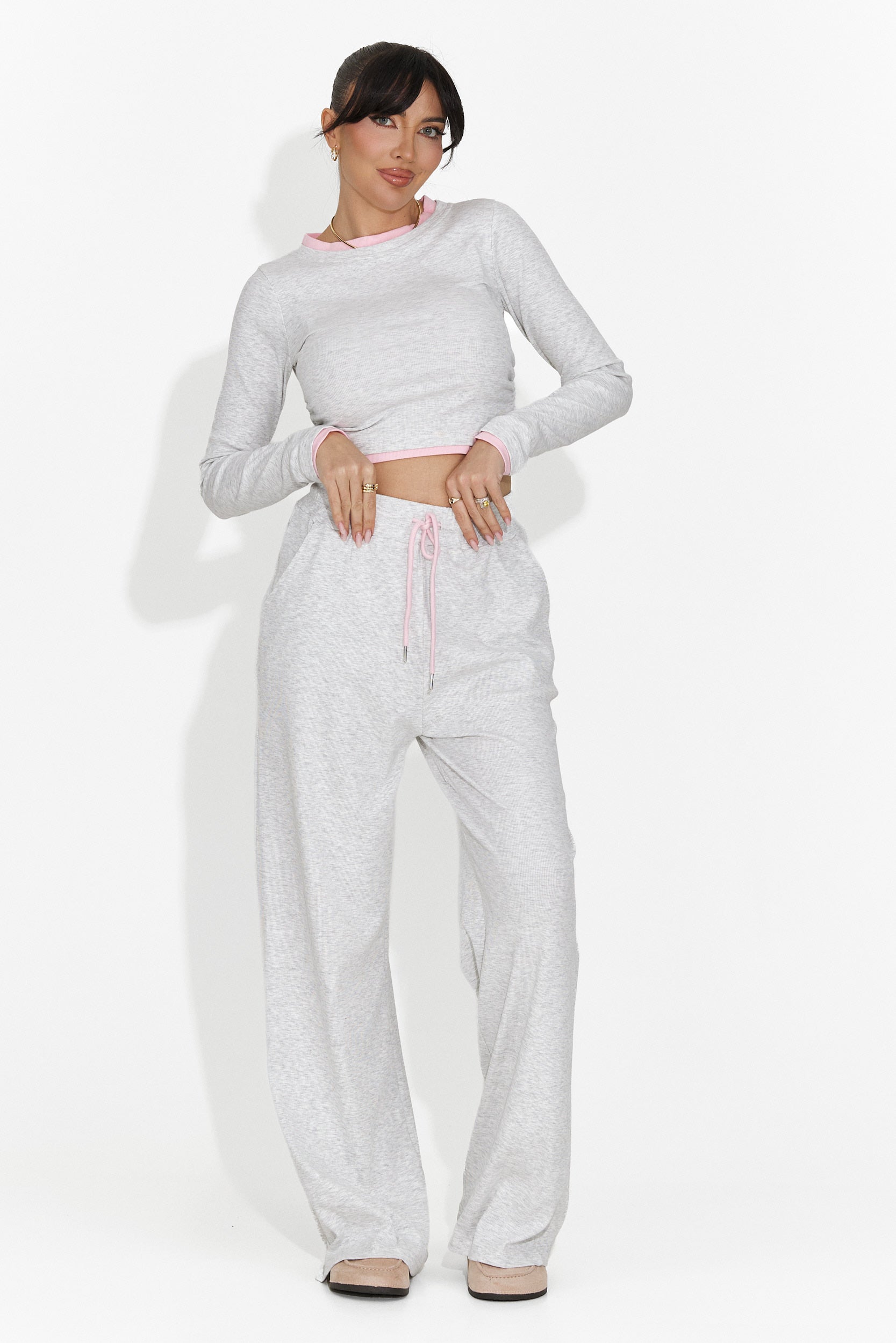 Luźny różowy dres treningowy dla kobiet Jenie Bogas