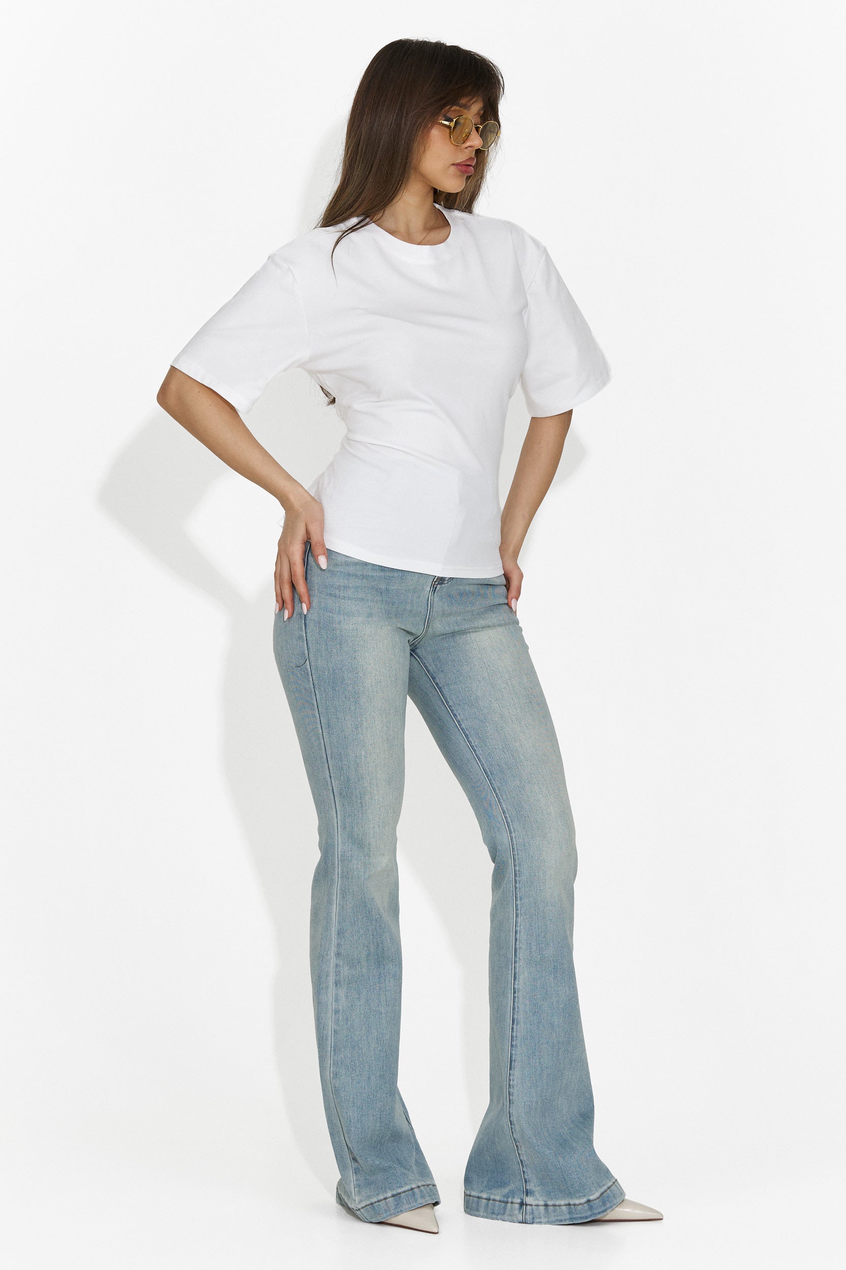 Casualowy Biały Damski T-shirt Latrice Bogas