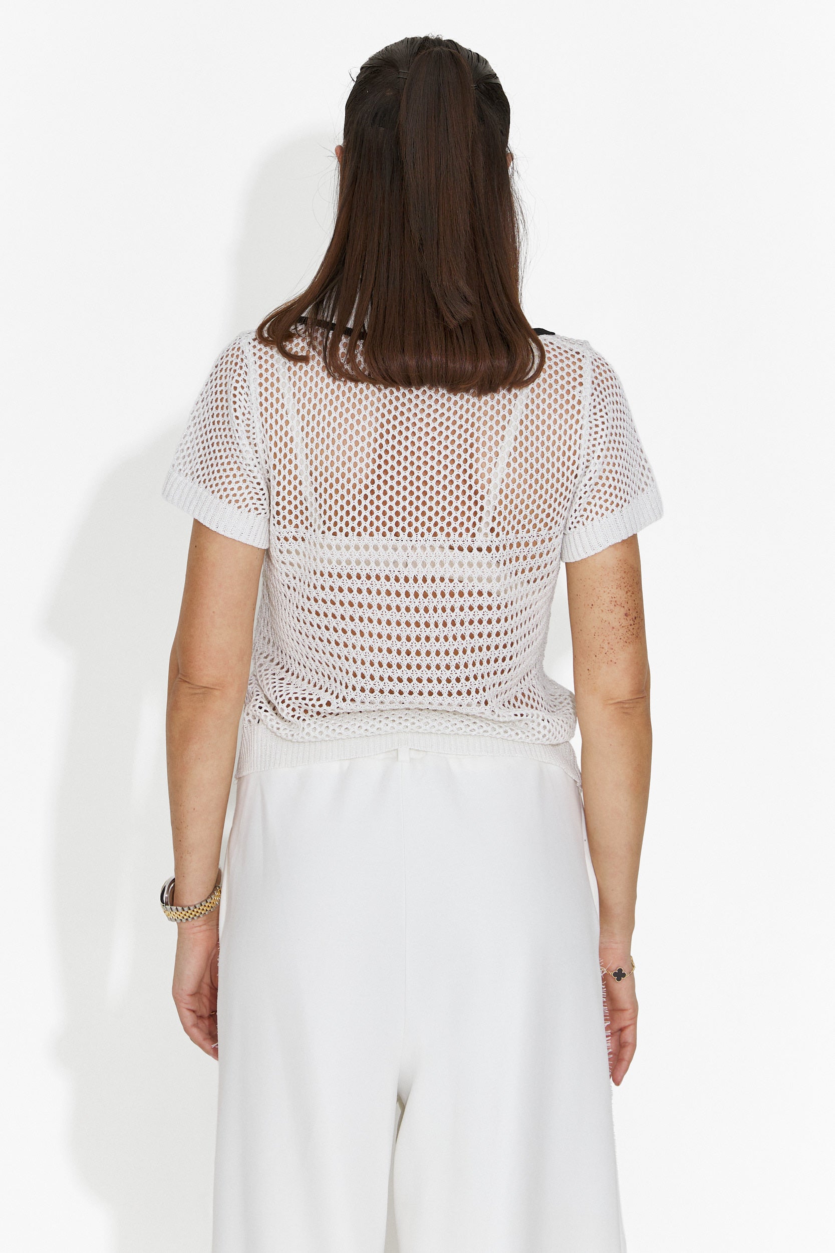 Codzienna biała koszulka dla kobiet Raluka Bogas