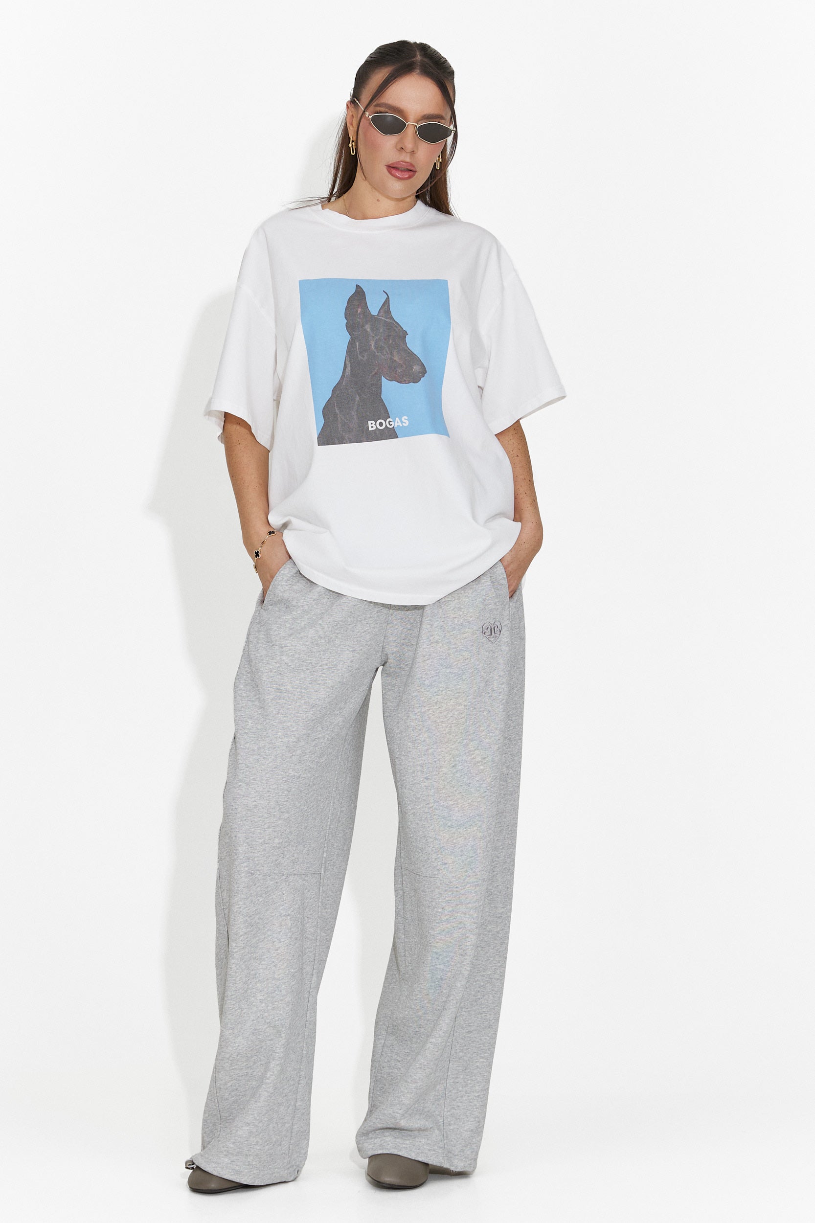 Solenia Bogas Casual Biała Koszulka Damska