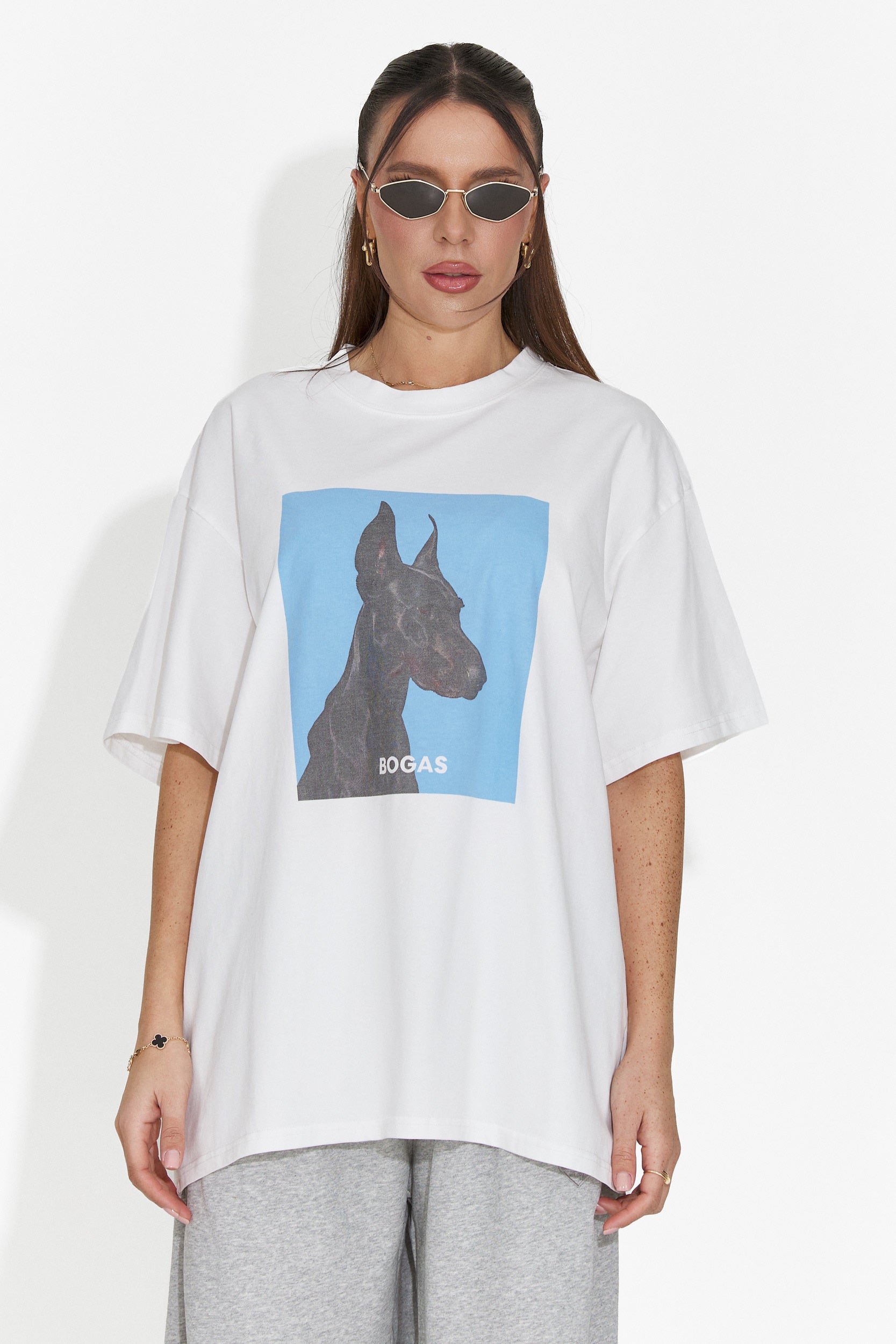 Solenia Bogas Casual Biała Koszulka Damska