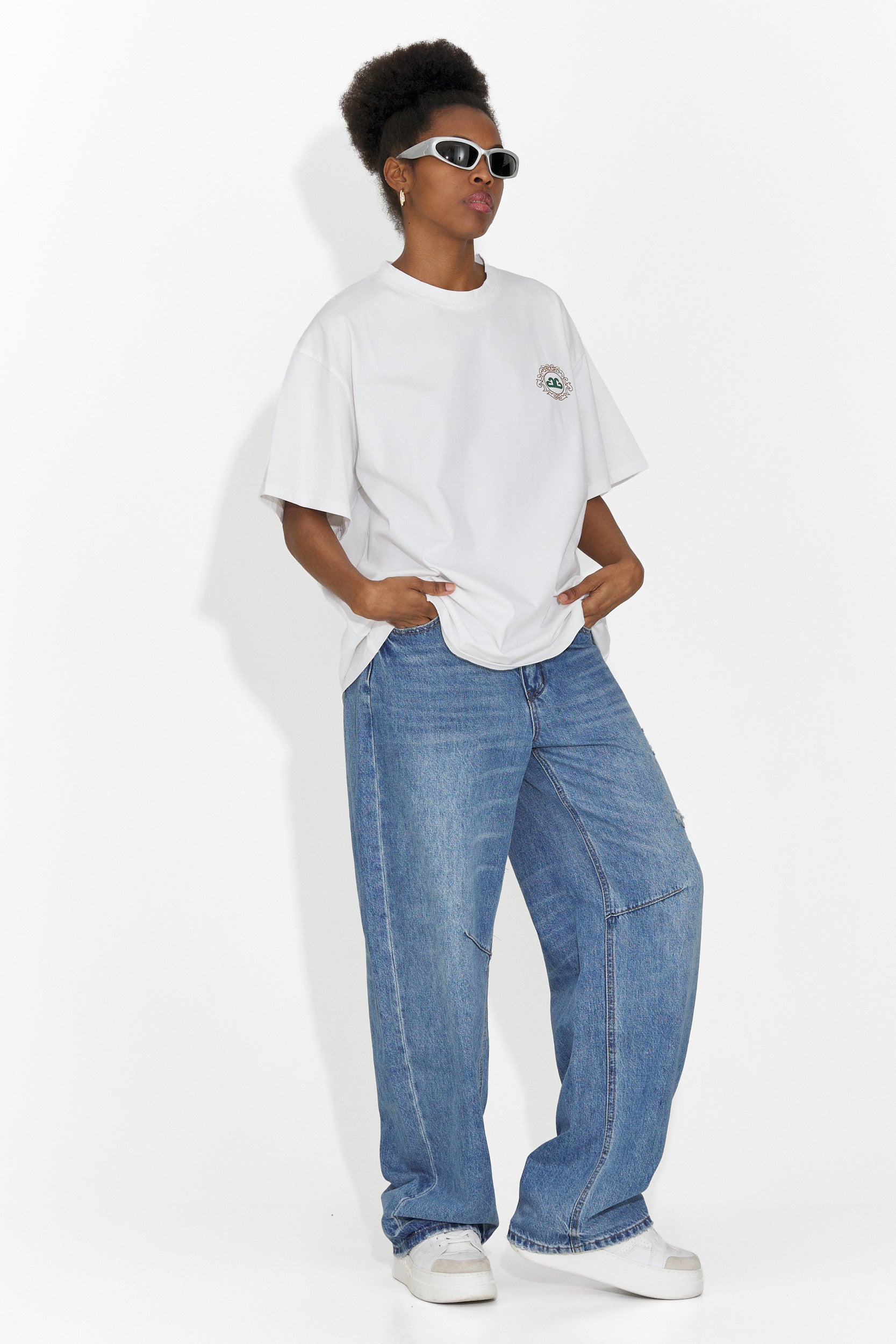 Zoenia Bogas Casual Biała Damska Koszulka T-shirt