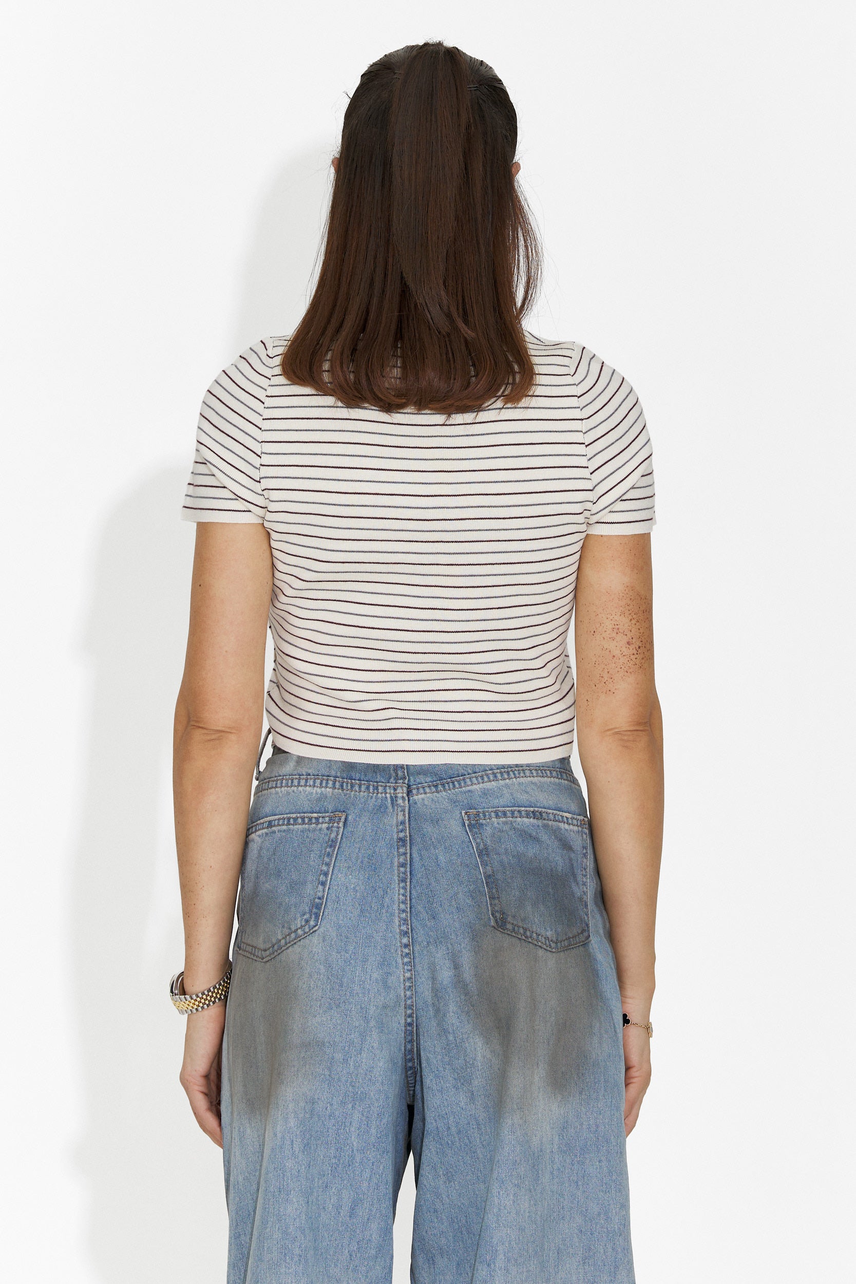 Sweter dla pań w kolorze beżowym Hainie Bogas