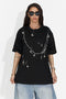 Kohleria Bogas Casual Czarny Damski T-shirt