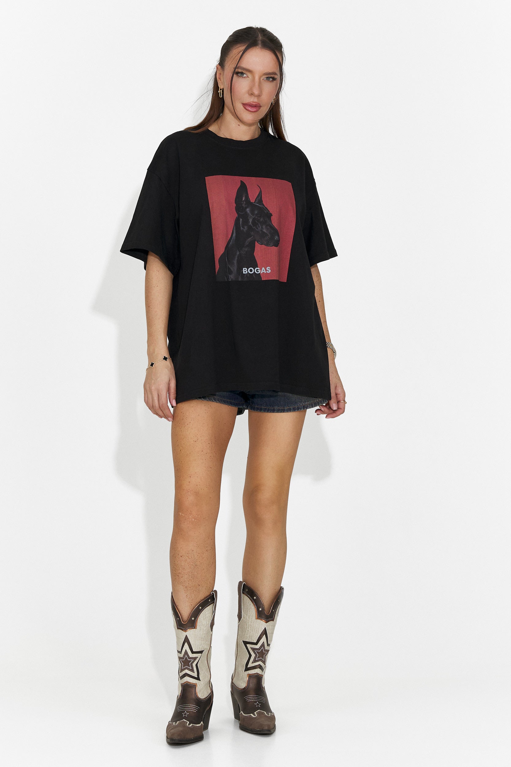 Solenia Bogas Casualna Czarna Koszulka dla Kobiet