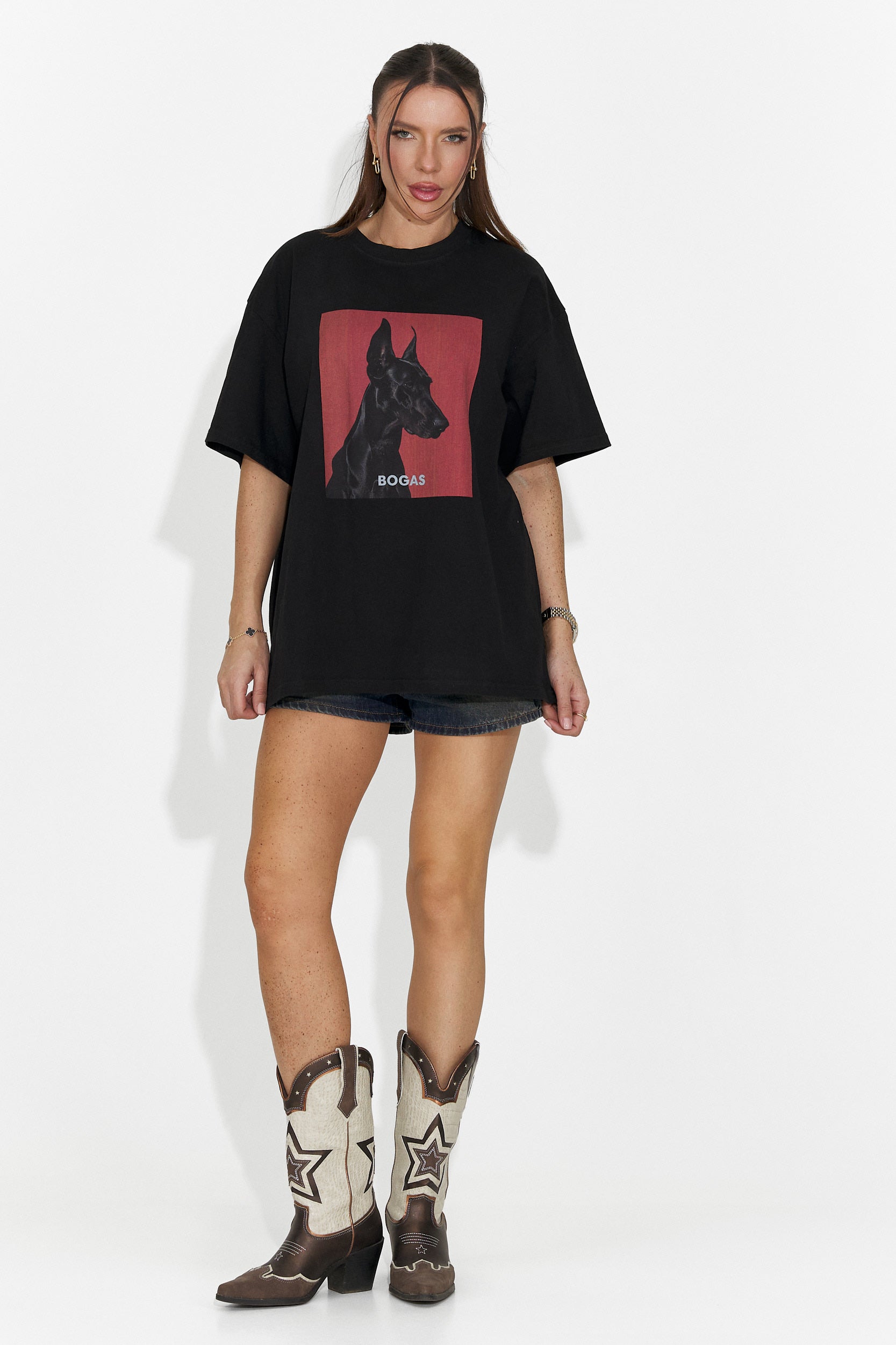 Solenia Bogas Casualna Czarna Koszulka dla Kobiet