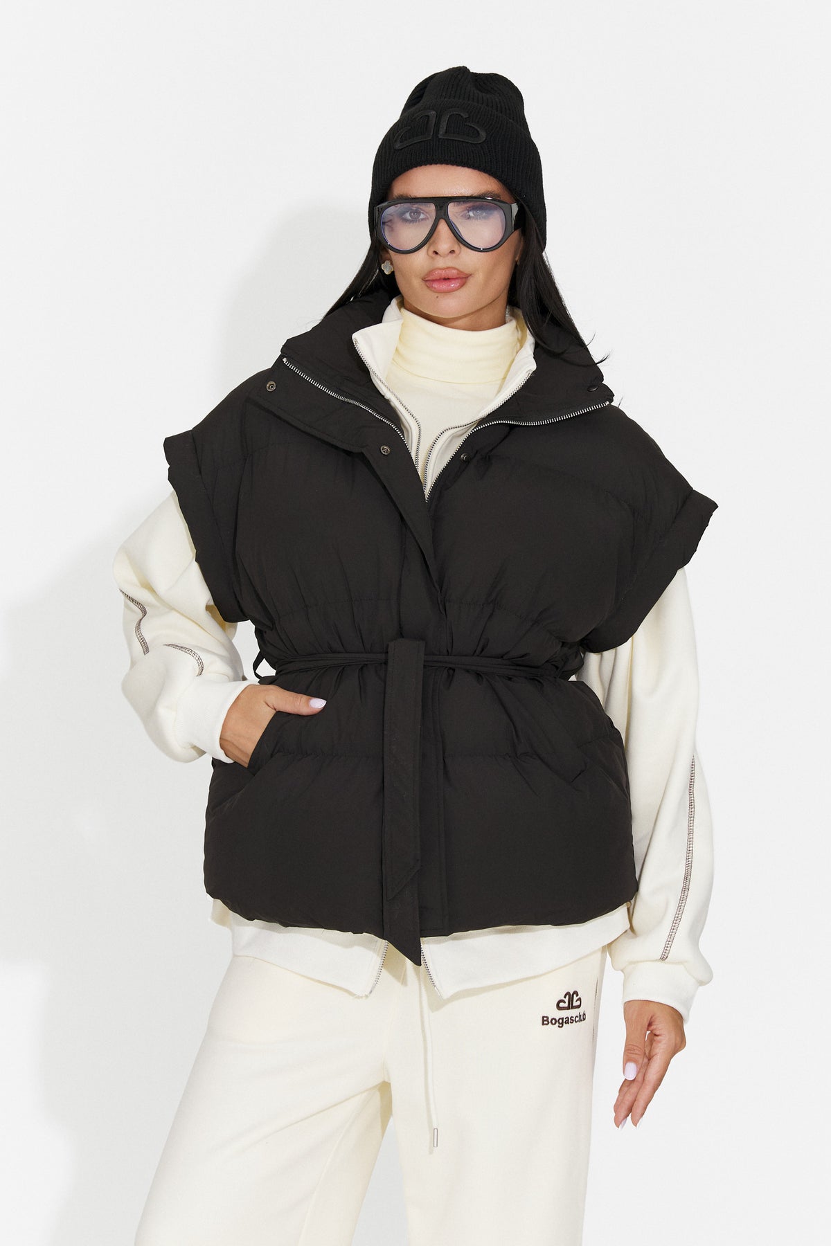 Vesta casual neagra Selitsoria Bogas