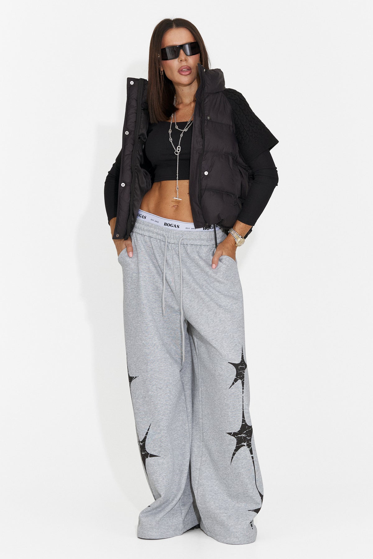 Vesta casual neagra Vulrira Bogas